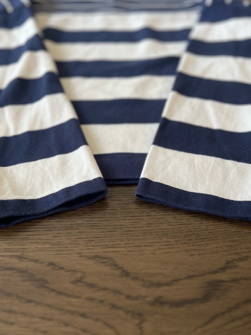 J.Crew Striped Boat Neck Top XS Navy White Breton 100% Cotton Preppy Nautical - Picture 6 of 10